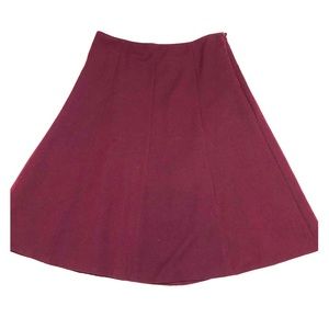 Rafaella Burgundy Skirt Size 8